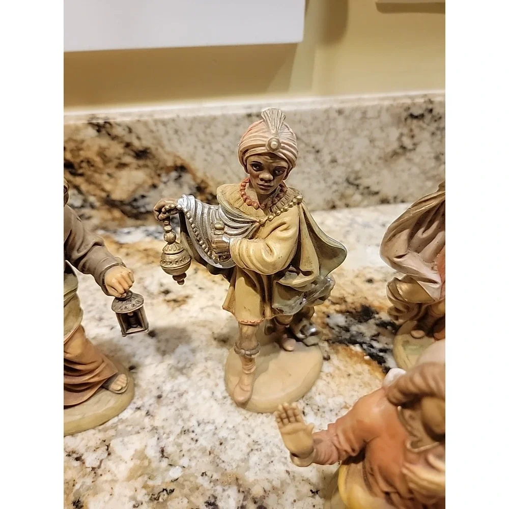 Vintage Fontanini Nativity Scene 9 Nine Piece Set 1980's Italy